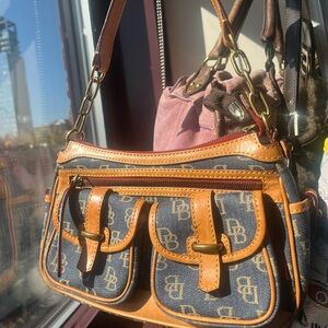 Vintage Dooney and Bourke Denim shoulder bag
